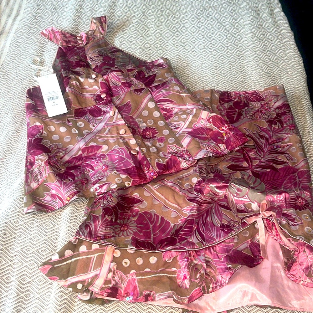 Nanette Lepore Hollywood Halter and Matching Skirt